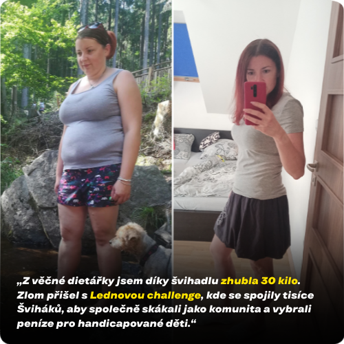 Proměna Lucky Čudové ve skákání přes švihadlo Švihje